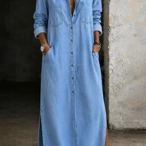 Andrea | Vestido vaquero abotonado