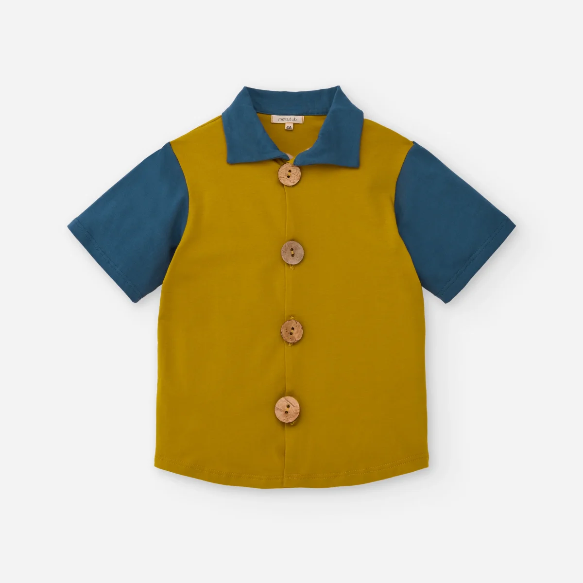 CAMISA EVOLUTIVA MOSTAZA BOTONES