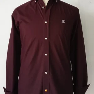 CAMISA CBRO. MP. BERENJENA MOD. 179.