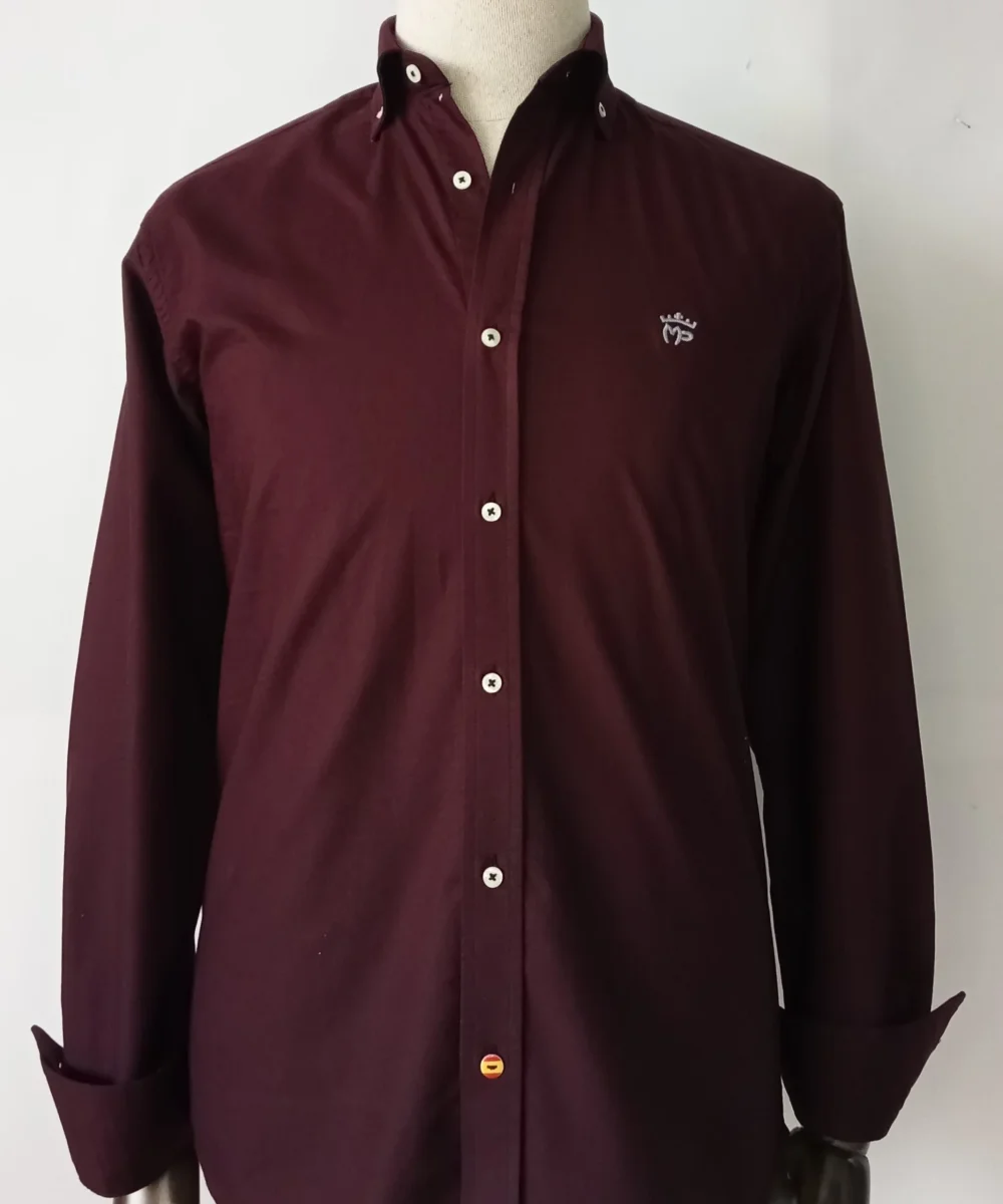 CAMISA CBRO. MP. BERENJENA MOD. 179.