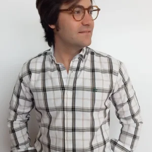 CAMISA CBRO. MP. CUADROS GRIS