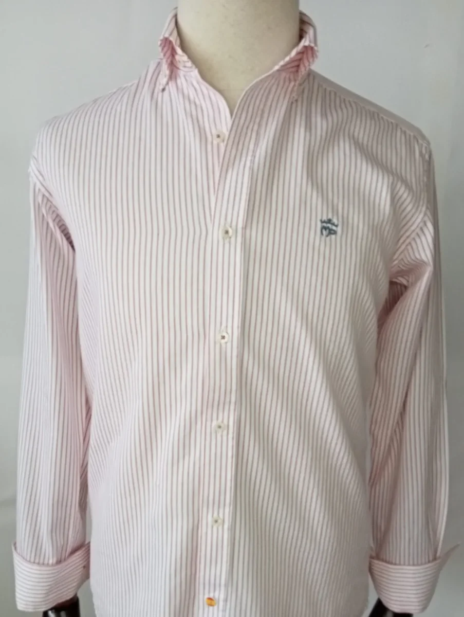 CAMISA CBRO. MP. RAYA FINA CEREZA MOD. 163