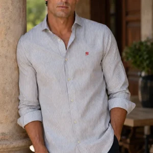 CAMISA CBRO. MP. RAYA GRIS MOD:199