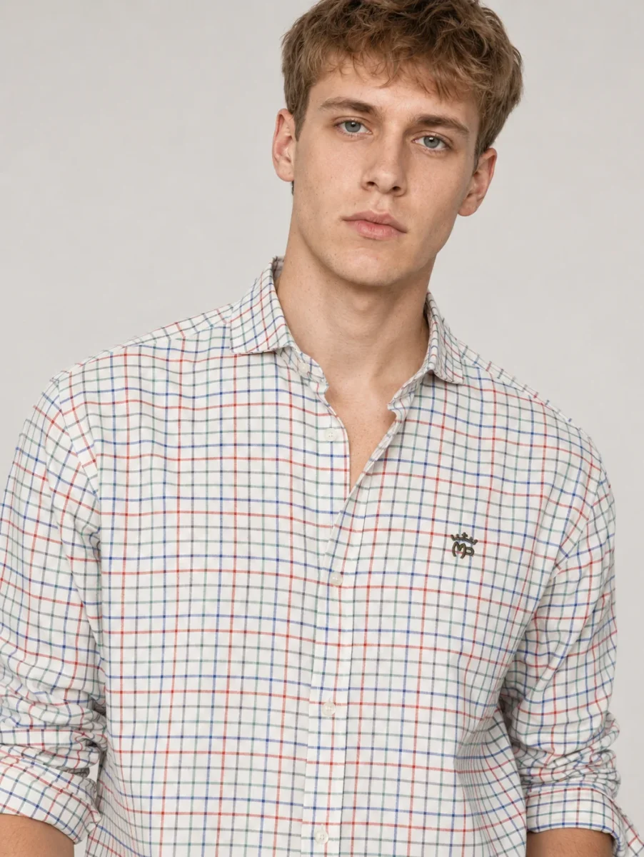 CAMISA MONTEPICAZA CUADROS MOD:205.