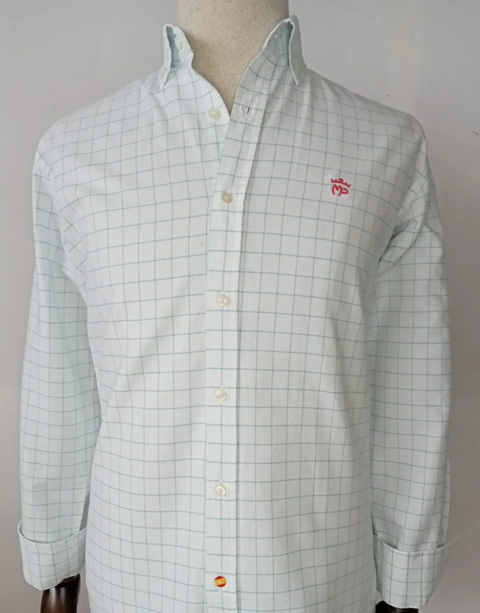 CAMISA CBRO. MP. CUADRO VENTANA VERDE MOD. 135