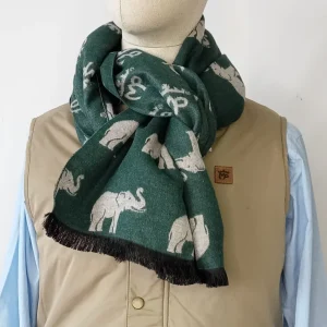 FOULARD MP. VRDE BOTELLA/ BEIGE TU.