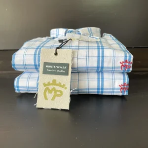 Camisa cuadros celeste Montepicaza