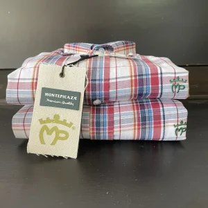 Camisa cuadros marino/rojo/blanco Montepicaza