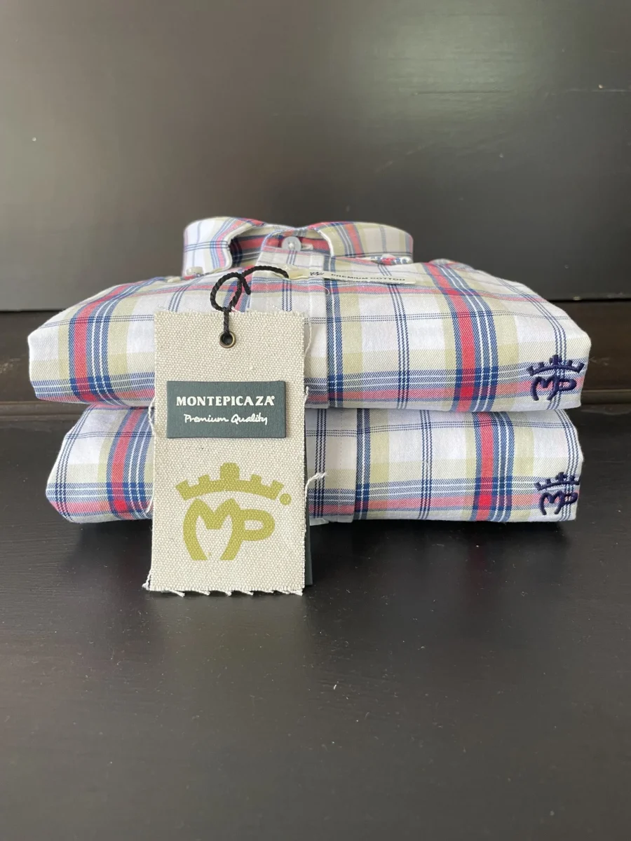 Camisa cuadros verde/rojo/marino Montepicaza