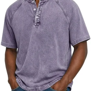 antonio-Camisa vintage de hombre con botones