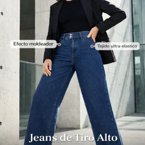 📢📢¡50 % de descuento! ⏰Vaqueros de mujer de cintura alta y pierna ancha