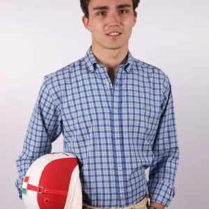 CAMISA CBRO. MP. CUADRO AZUL
