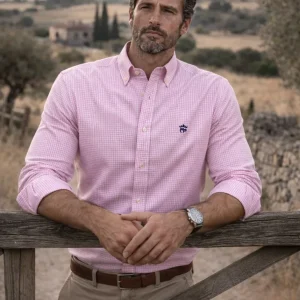 CAMISA CBRO. MP. VICHY ROSA MOD. 174
